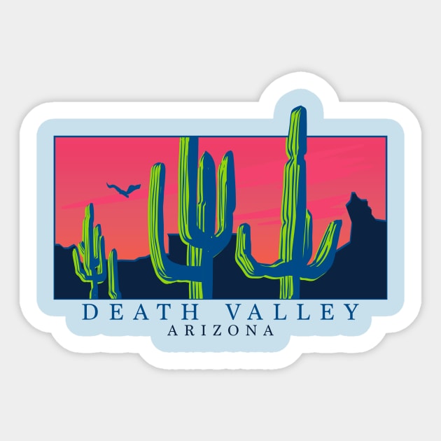 Death Valley Arizona Sticker by FlaglerSupply